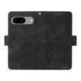 thumbnail image 3 of ELEHOLD For Google Pixel 8 Leather Wallet Phone Case, Embossed Diamond Folio Flip Cover, Card Holder Cash Slot, Stand Support, Wrist Strap Lanyard -Black, 3 of 11