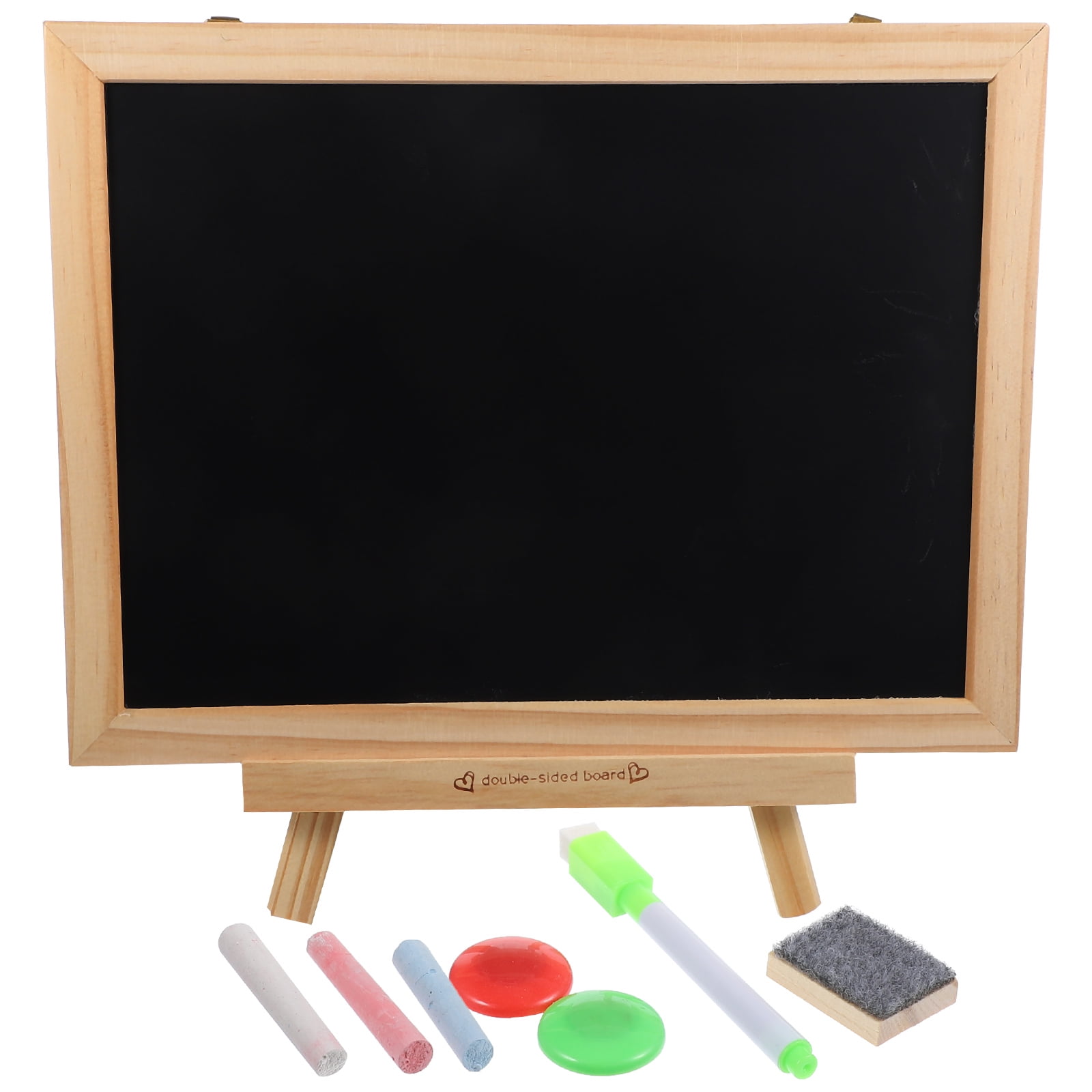 1 Set Double Sided Chalk Board Children Whiteboard Writing Board