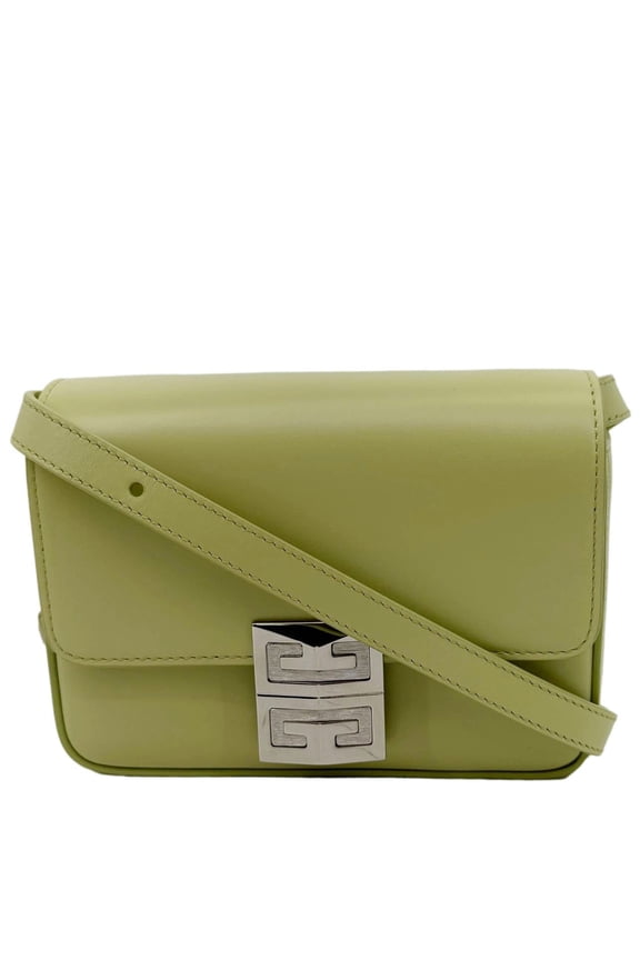 Pre-Owned Givenchy 4G Mini Smooth Leather Crossbody Bag Green