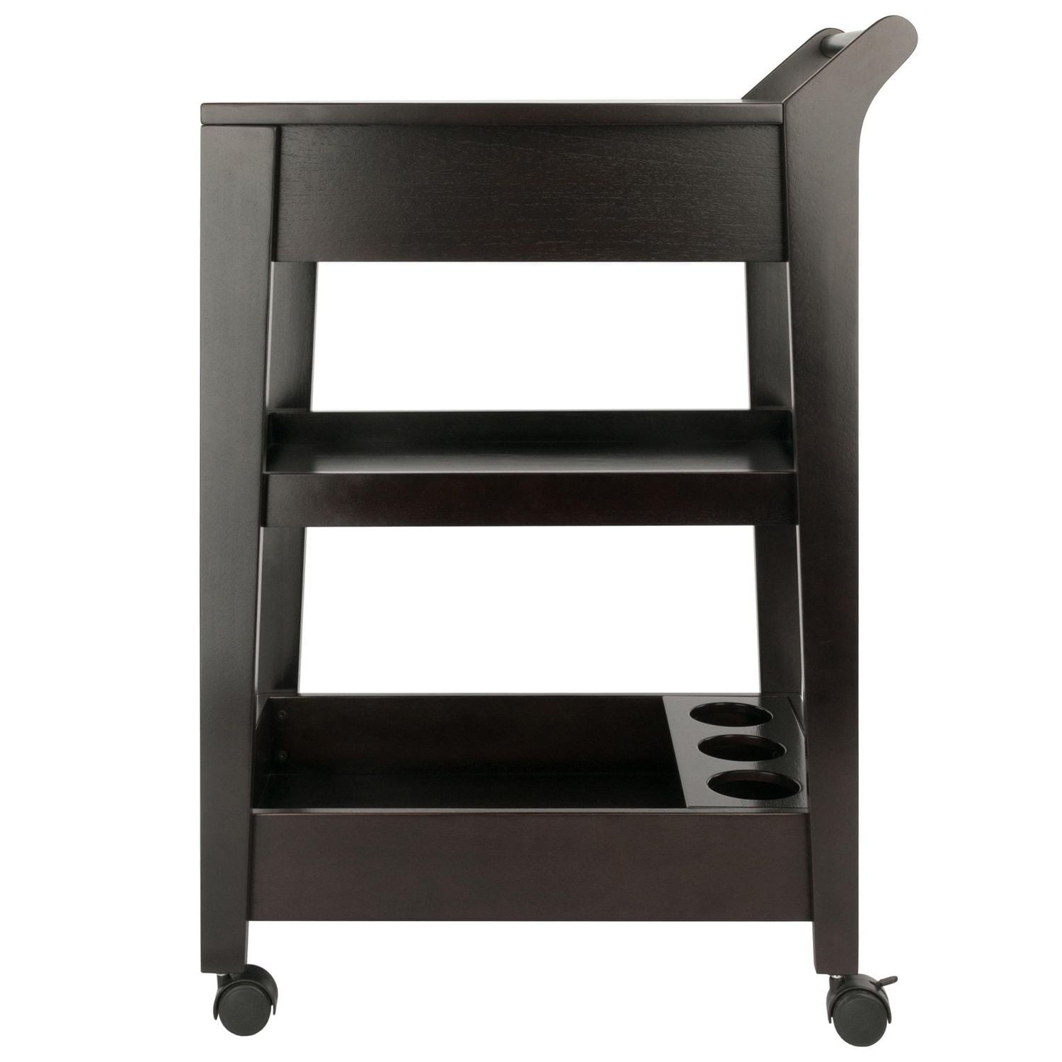 Jeston Entertainment Cart in Espresso Finish