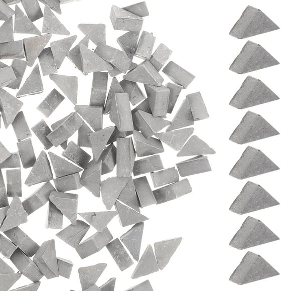 200pcs triangular ladrillos accesorios de paisajismo bricolaje ladrillos falsos para la caja de arena 1: 16
