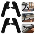 thumbnail image 4 of Rv Bec de Gouttière Extensions Plastique Noir 4 Pcs pour Toits Rv 5.1X2.0X2.0In, 4 of 7