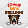 thumbnail image 4 of Inktastic English Bulldog Dog Girls Baby Bib, 4 of 4
