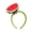Green  water, variant on Makeup Hair Hoop Watermelon Plush Headband Soft Fruit Accessory for Face Washing, Parties, Photos, 54-56cm Fit