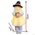 thumbnail image 7 of sruoe Halloween Ghost Plug-in Night Light Witch Hat Ghost LED Lamp Candy Ghost Wall Plug Nightlight Seasonals Bedroom Decorative Light, 7 of 7
