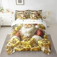 thumbnail image 2 of Castle Fairy Xmas Santa Claus 7 Pieces Bedding Comforter Set for Teens Girls Boys,Happy New Year Full Bedding Set Lightweight,Merry Christmas Fitted Sheet Flat Sheet,Luxury Bedroom Decor, 2 of 8