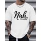 thumbnail image 1 of 1 pieza, camiseta 100 % algodón, expresiva y versátil. Camiseta para hombre "Nah I'm Good": secado rápido, transpirable, cómoda, informal, ideal para todo el año. Para adultos, hombres, mujeres, adole, 1 of 5