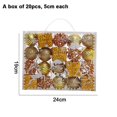 thumbnail image 2 of Adornos de bolas de Navidad, adornos navideños decorativos colgantes, juego de bolas compatibles con el árbol de Navidad, 2 of 5