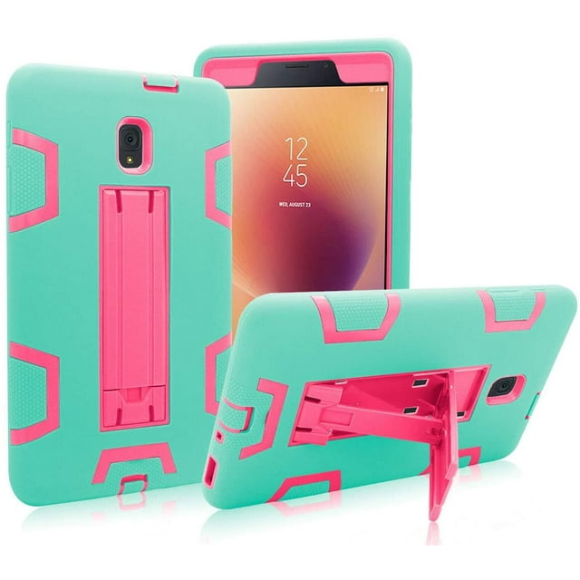 Mignova for Galaxy Tab A 8.0 SM-T380 Case.Hybrid Shockproof Rugged Anti-Impact Drop Protection Cover Built-In Kickstand For Samsung Galaxy Tab A 8.0 2017 SM-T380 T385(Mint Green/Pink)