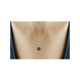 thumbnail image 2 of JewelersClub 1/2 Carat T.W. Red And White Diamond Sterling Silver Cluster Pendant, 18", 2 of 3