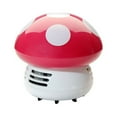 thumbnail image 1 of AMERTEER Vacuum Mini Cleaner Desk Desktop Table Crumb Dust Sweeper Tabletop Mushroom Portable Handheld Cordless Tiny Small, 1 of 5