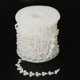 thumbnail image 1 of 15 Perla De Cadena Forma De forma forma forma Accesorios De Horquilla, Bricolaje Para Flores, Collares Blanco BLESIY perlas artificiales cadena de cadena, 1 of 8