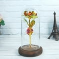 thumbnail image 3 of Romantic Immortal Flower Micro Landscape Rose Simulation Glass Shade Led Llight, 3 of 3