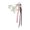 White, variant on PU Leather Star Pendant Keyring with Braided Rope Stylish Handbag Decoration Handmade Keyring Accessories Jewelry Gift