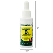 Spring Valley Extra Strength Vitamin B12 Supplement, 5000 mcg, Berry, 2 fl oz, Fast Acting Liquid for Metabolism Support
