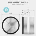 thumbnail image 4 of neverestÂ® RKI 4â€œ - Backdraft Damper Shutter Inline for 4 Inch Dryer Duct for Retrofitting 4 Inch Ducting Prevents Unwanted Drafts in Metal Ducts in Line Draft Blocker - Fits Only with Metal Ducts, 4 of 4