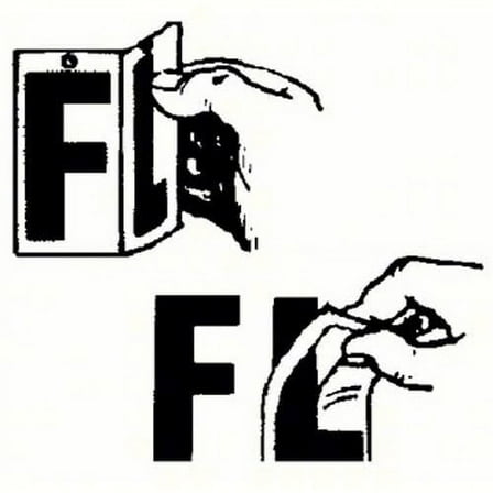 SEACHOICE Boat Lettering U, Black