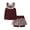 Backless Brown, variant on LittleSpring 4T Toddler Girls Backless Halter Tank Top and Floral Shorts 2-Piece Set, Blue