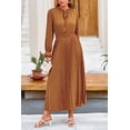 thumbnail image 3 of Vestido PRETTYGARDEN Boho Floral Manga Larga Cuello en V XL, 3 of 8