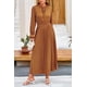 thumbnail image 3 of Vestido PRETTYGARDEN Boho Floral de Manga Larga con Escote en V Midi M, 3 of 8