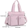 thumbnail image 2 of Casual Tote Bag for Women with Multiple Pockets Nylon Crossbody Shoulder Bag Everything Bag Handbag for Work Travel Out, 2 of 9