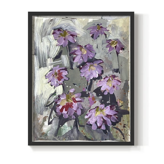 Zinnia II Framed Print - Solid Wood in Single Picture Frame Solid Wood 2 Framed Print