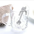 thumbnail image 3 of Simyoung Stainless steel Cute Cat Spoon Long Handle Spoons Flatware Coffee Drinking Tools Gadget Silver, 3 of 5