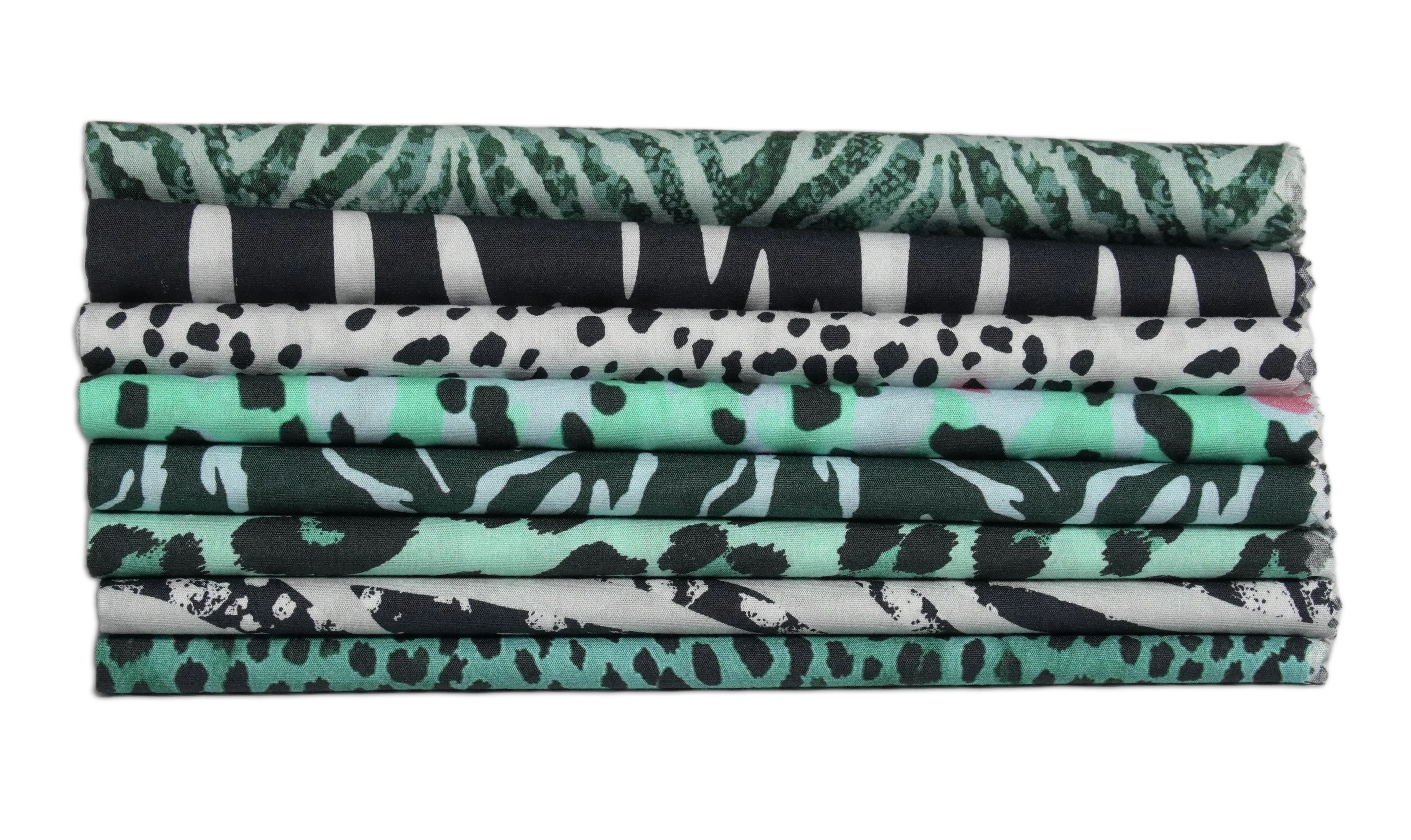 Soimoi 8 Pc Fat Quarter Bundle- Animal Skin Print 18"x 22" DIY Patchwork- 100% Cotton Pre-Cut Quilting Fabric