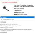 thumbnail image 2 of Front Outer Tie Rod End - Compatible with 1981 - 1985 Mercedes-Benz 380SL 1982 1983 1984, 2 of 2