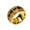 Gold Black, variant on Mens Vintage Baroque Wide Band Ring Beaded Edge Square Cut CZ Gemstone Statement Jewelry for Retro Daily Party Outfit Stainless Steel Gold Plated Green Size 6