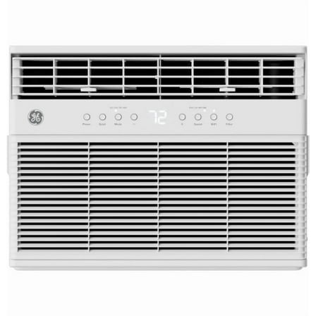 GE® ENERGY STAR® 11,000 BTU Smart Heat/Cool with Heat Pump Electronic Window Air Conditioner for Large Rooms up to 550 sq. ft.