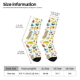 thumbnail image 4 of Goofa Summer Animal Printed Men's Crew Socks, Soft Durable Breathable Moisture-Wicking with Odor Control Cotton socks, 4 of 9