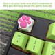 thumbnail image 4 of Kearding Tecla con forma de pata de gato de Metal y silicona, tecla con forma de garra de gato para teclado mecánico Juegos de teclado y mouse para computadora Numero 3, 4 of 4