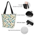 thumbnail image 5 of Vsdgher Fathers day print Reusable Shopping Grocery Bags for Women Shopping with Pouch Foldable Pouch Lightweight Polyester Fabric, 5 of 6