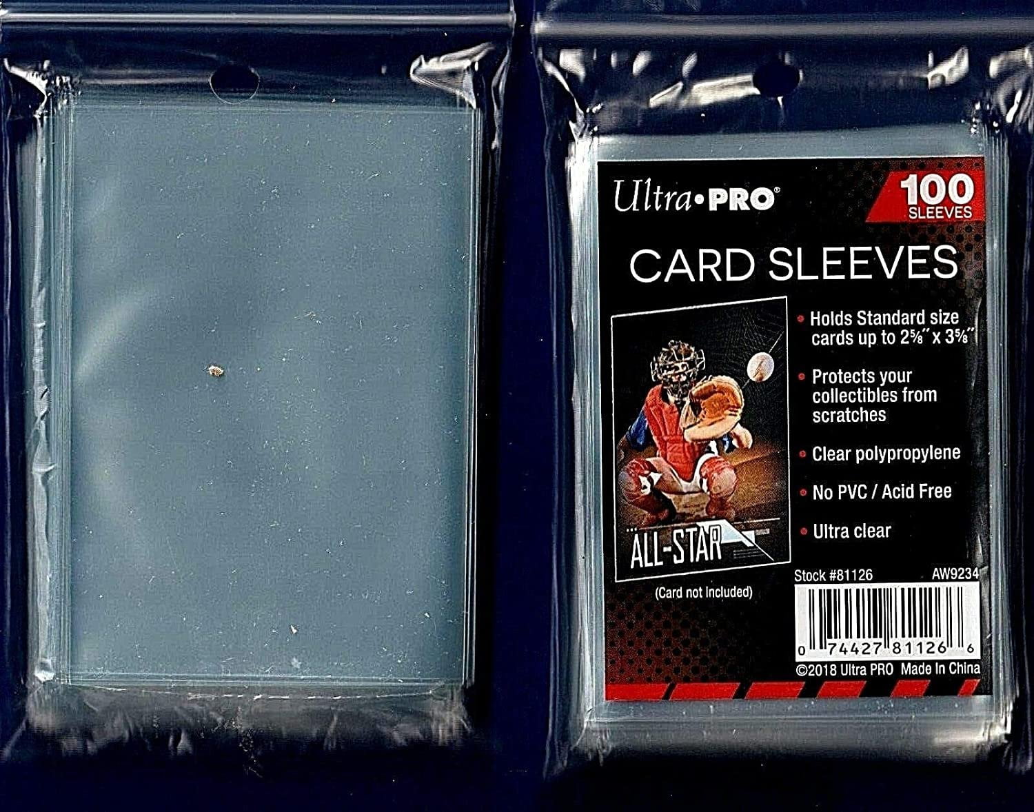 ultra-pro-5-five-pack-lot-of-100-soft-sleeves-penny-sleeve-for