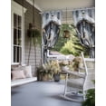thumbnail image 4 of nqOlkjepod Outdoor Curtains for Patio Waterproof, Grey Rudder Coastal Outdoor Privacy Panels Grommet, Nautical Beach Retro Blackout Outside Curtains for Porch/Cabana/Pergola/Gazebo 54"x84", 2 Panels, 4 of 8