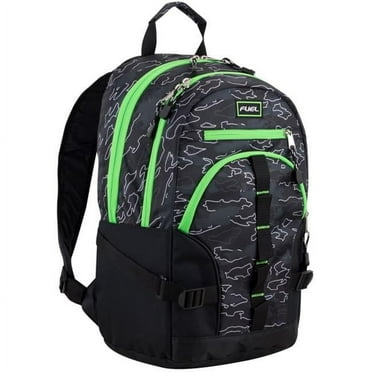 DDI 2369987 18.5 in. Backpacks with Laptop Sleeve, Black & Lime - Pack of 6