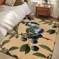 thumbnail image 4 of Area Rugs 2.7'x5', Blueberry Spring Leaves Carpet for Living Room Bedroom Dining Room, Brown Botanical Branches Throw Kitchen Rugs Non Slip Washable Rectangle Indoor Outdoor Rugs, 4 of 8