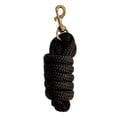 thumbnail image 3 of Cuerda de guía para caballos, enganche rápido para cabezada, rienda de entrenamiento, paseo, exhibición, correa resistente negro, 3 of 9