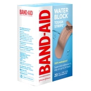 Band-Aid Brand Water Block Tough Sterile Bandages, One Size, 20 Count