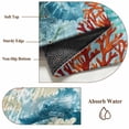 thumbnail image 6 of Round Rugs 3Ft, Sea Seahorse Coastal Round Area Rug Washable Indoor Throw Carpet, Nautical Summer Coral Ocean Vintage Small Non Slip Circle Rug for Bedroom Living Room Home Decor Aesthetic, 6 of 8