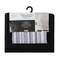 thumbnail image 4 of Mainstays 15-Piece Black Stripe Bath Accessory Set, Black/White, 4 of 7