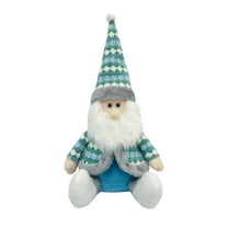 dajkiuy Christmas Sitting Santa Claus Snowman Reindeer Figurine Christmas Stuffed Toy Home Office Indoor Outdoor Table Fireplace Window Ornament Decor Xmas Gift