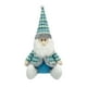 thumbnail image 3 of xihome Figura decorativa navideña de Pap Noel sentado azul, muñeco de nieve y reno. Adorno para mesa o repisa., 3 of 6