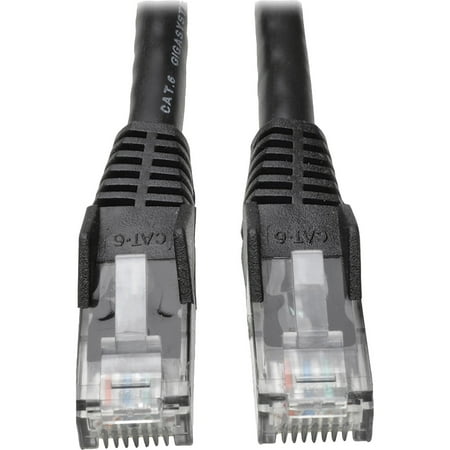 UPC: 0037332139207 | Tripp Lite 50ft Cat6 Gigabit Snagless Molded Patch Cable RJ45 M/M Black 50