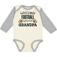 thumbnail image 3 of Inktastic Watching Football with My Grandpa Boys or Girls Long Sleeve Baby Bodysuit, 3 of 5