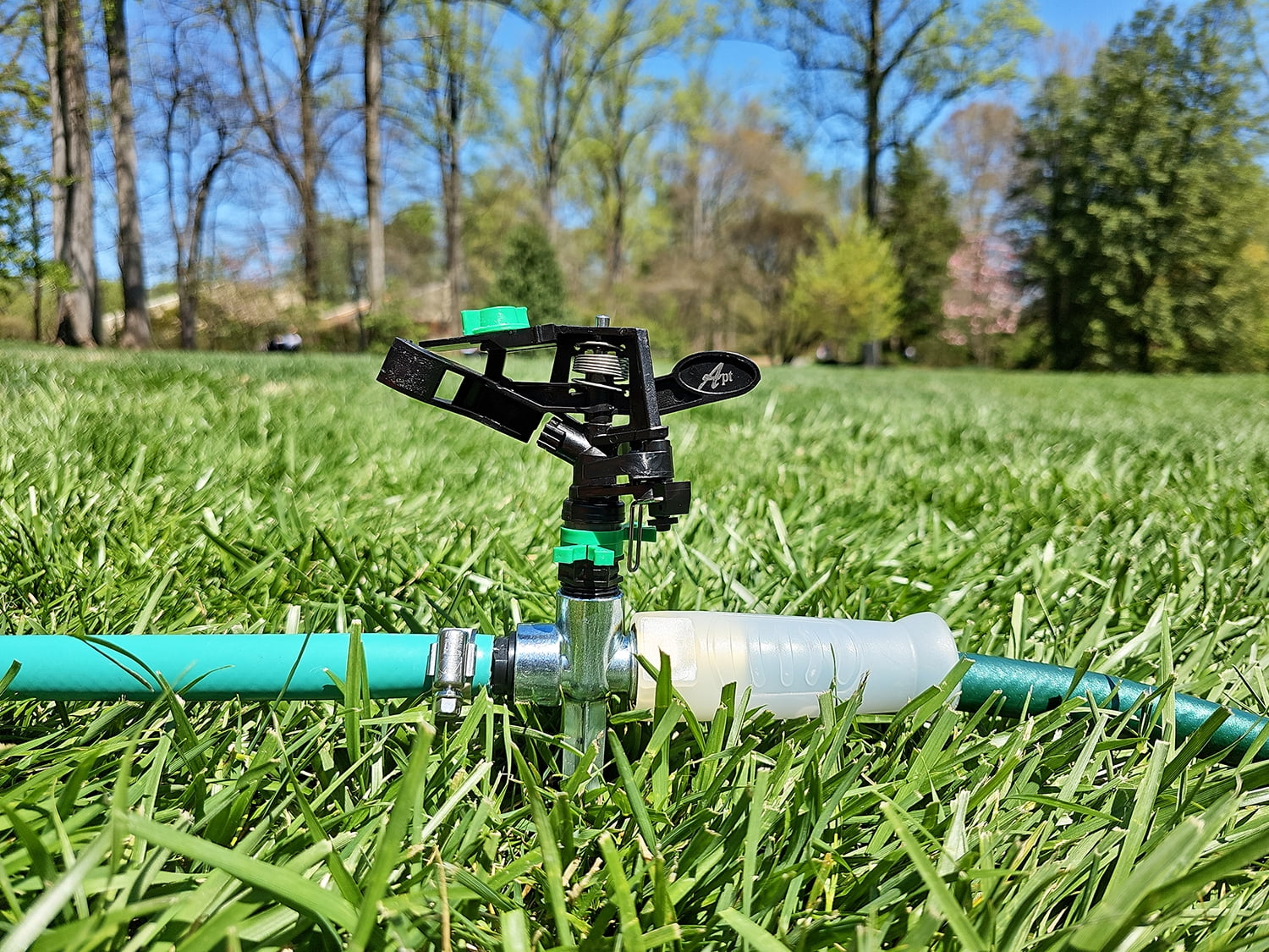 Pulsating Sprinkler for Yard, Lawn, Garden 80-5800 Sq.ft Coverage, (2) Pack, by APT