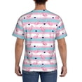 thumbnail image 3 of Bixox Men's Flamingo1 Printed Short Sleeve Skinny Athletic T-Shirt, 3 of 6
