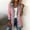 A1-Pink, variant on Women Corduroy Denim Patchwork Shacket Zip Up Long Sleeve Color Block Jean Jacket, Casual Slim Fit Fall Patchwork Coat, Spliced Denim Collar Outwear for Daily Travel Athleisure Black L