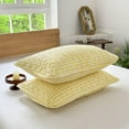thumbnail image 5 of Yellow Gingham Twin Quilt Set, Soft Pre-Washed Microfiber Plaid Twin Bedspread, Lightweight Checked Summer Quilt, Grid Bedding Coverlets for All Seasons (Includes 1 Quilt, 1 Pillow Sham), 5 of 7